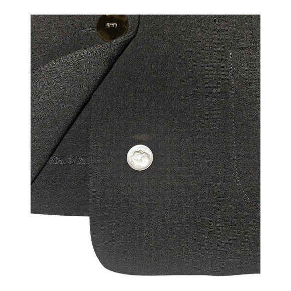 Danny & Nicole Blazer Women's 14 Pockets Button Up Long Sleeve Black - Picture 4 of 11